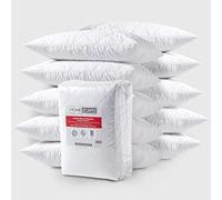 HOMESCAPES Lot de 10 Protège oreillers en Polycoton, sous-taies d’Oreiller 50 x 75 cm, Alèses de Protection