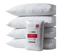 HOMESCAPES Lot de 4 Protège oreillers en Polycoton, sous-taies d’Oreiller 40x80 cm, Alèses de Protection