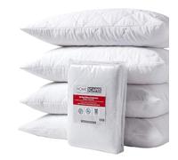 HOMESCAPES Lot de 4 Protège oreillers en Polycoton, sous-taies d’Oreiller 50 x 75 cm, Alèses de Protection