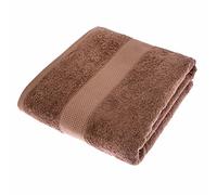 HOMESCAPES Maxi Drap de Bain en 100% Coton Turc - Ultra Doux et Absorbant - 500 g/m² - Chocolat - 100 x 180 cm