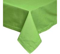 HOMESCAPES Nappe rectangulaire en Tissu, Nappe de Table en 100% Coton uni Citron Vert, Linge de Table Lavable et hypoallergénique - 137 x 178 cm