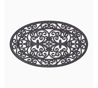 HOMESCAPES Paillasson Tapis d’extérieur Ovale en Caoutchouc, 70 cm