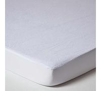 HOMESCAPES Protège Matelas imperméable en Tissu éponge, Alèse de lit 90x190 cm
