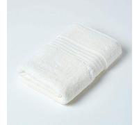 HOMESCAPES Serviette de Bain 100% Coton Pima Crème, 70 x 130 cm