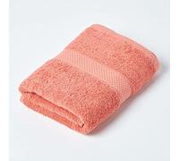 HOMESCAPES Serviette invité en 100% Coton Turc - Ultra Doux et Absorbant - 500 g/m² - Orange - 40 x 60 cm