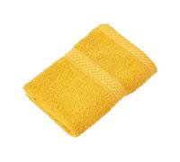 HOMESCAPES Serviette pour Le Visage en 100% Coton Turc - Ultra Doux et Absorbant - 500 g/m² - Ocre - 30 x 30 cm