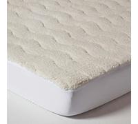HOMESCAPES Surmatelas en Polaire à Grands Bonnets, Alèse de lit Douce 140x190 cm