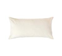 HOMESCAPES Taie d’Oreiller 40x80 cm en 100% Coton égyptien 200 Fils, Taie d’Oreiller rectangulaire Coloris Crème