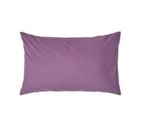 HOMESCAPES Taie d’Oreiller 50x75 cm en 100% Coton égyptien 200 Fils, Taie d’Oreiller rectangulaire Coloris Raisin