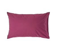 HOMESCAPES Taie d’Oreiller 50x75 cm en 100% Coton égyptien 200 Fils, Taie d’Oreiller rectangulaire Coloris Bordeaux