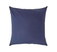 HOMESCAPES Taie d’Oreiller 60x60 cm en Coton égyptien 200 Fils, Taie d’Oreiller carrée Coloris Bleu Marine