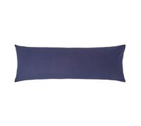 HOMESCAPES Taie de traversin 140 cm en 100% Coton égyptien 200 Fils, Taie d’Oreiller 50x140 cm Coloris Bleu Marine
