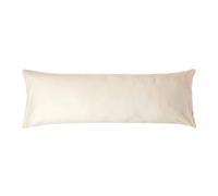 HOMESCAPES Taie de traversin 140 cm en 100% Coton égyptien 200 Fils, Taie d’Oreiller 50x140 cm Coloris Crème