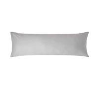 HOMESCAPES Taie de traversin 140 cm en 100% Coton égyptien 200 Fils, Taie d’Oreiller 50x140 cm Coloris Gris