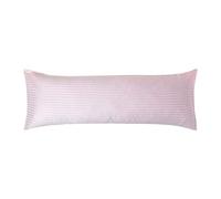HOMESCAPES Taie de traversin 140 cm en Percale de Coton égyptien 330 Fils, Taie d’Oreiller 50x140 cm, Coloris Rose