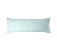 HOMESCAPES Taie de traversin 140 cm en Percale de Coton égyptien 330 Fils, Taie d’Oreiller 50x140 cm, Coloris Bleu