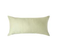 HOMESCAPES Taie d'oreiller 40x80 cm en Satin de Coton égyptien 330 Fils Coloris Vert Sauge