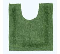 HOMESCAPES Tapis Contour WC en Coton, Tapis WC et lavabo 50x55 cm, Tapis de Bain Vert Bouteille