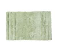 HOMESCAPES Tapis de Bain antidérapant 50 x 80cm, Tapis Salle de Bain en Pur Coton Ultra Doux, Couleur Vert Sauge