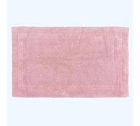 HOMESCAPES Tapis de Bain Extra Large, 1600 g/m², Super Doux, 100% Coton, réversible, antidérapant, Lavable, Super Absorbant, séchage Rapide, 70 x 120 cm Rose poudré