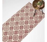 HOMESCAPES Tapis de Couloir en Coton Cassia, Tapis Rouge Long 66x200 cm
