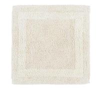 HOMESCAPES Tapis de Douche en Coton, Tapis de Sortie de Douche 50x50 cm, Tapis de Bain Crème