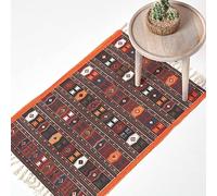HOMESCAPES Tapis Kilim à imprimé Traditionnel Multicolore, 60 x 90 cm