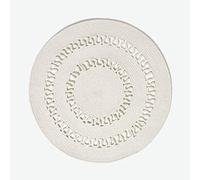 HOMESCAPES Tapis tissé à Plat en Coton ajouré, Tapis Rond Beige, 70 cm