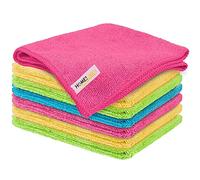 HOMESmith Lot de 8 Chiffons de Nettoyage en Microfibre de qualité supérieure