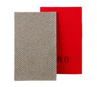 HOMESOM papier de verre diamant feuille de polissage galvanisée papier de ponçage abrasif grain 60 pour pierres de céramique de verre