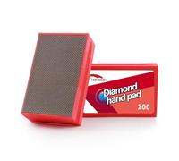 HOMESOM Tampons de polissage à la main en diamant galvanisé grain 200 pour meulage en verre, pierre, marbre, céramique