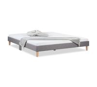 Lit futon double 180 x 200 tissu gris