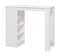 Homestyle4u Table en bois 120 x 50 cm Blanc G