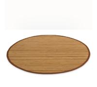 Homestyle4u 372 - Ø120 cm - Marron naturel