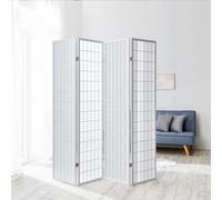 Paravent bois 4 pans shoji blanc