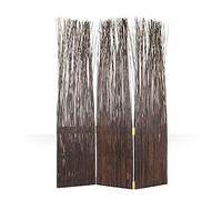 Homestyle4u Paravent intérieur osier - Marron