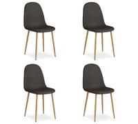 Chaise Salle Manger Lot De 4 - Anthracite