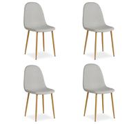 Chaise Salle Manger Lot De 4 - Gris