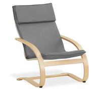 Homestyle4u Fauteuil relax inclinable - Gris