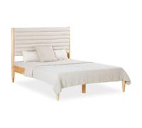 Homestyle4U Lit 2 places avec sommier 140x200 cm