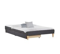 HOMESTYLE4U Lit Capitonné 90x200 cm