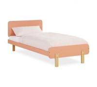 Homestyle4U lit enfant 90x200 cm - Rouge terracotta