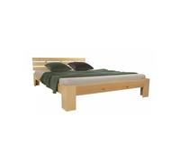 HOMESTYLE4U Lit futon - Bois naturel 180x200 cm