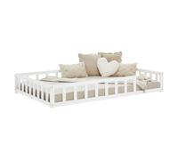 Homestyle4U Lit Montessori Blanc 140x200 cm