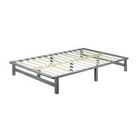 HOMESTYLE4U Lit palette - Gris 140x200 cm
