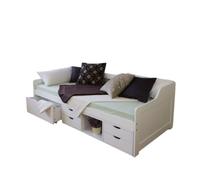 Lit simple blanc 90x200 avec rangement