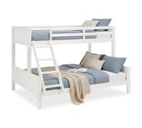 Lit Enfant Lit Superposé 90x200 et 140x200 Lit D'Enfant Bois Blanc