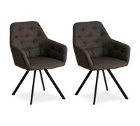 Homestyle4u Lot de 2 chaises Egg