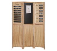 Homestyle4u Paravent 3 panneaux - Beige