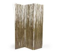 Homestyle4u Paravent 3 panneaux - Marron